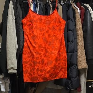 Shein Floral Red Mini Dress